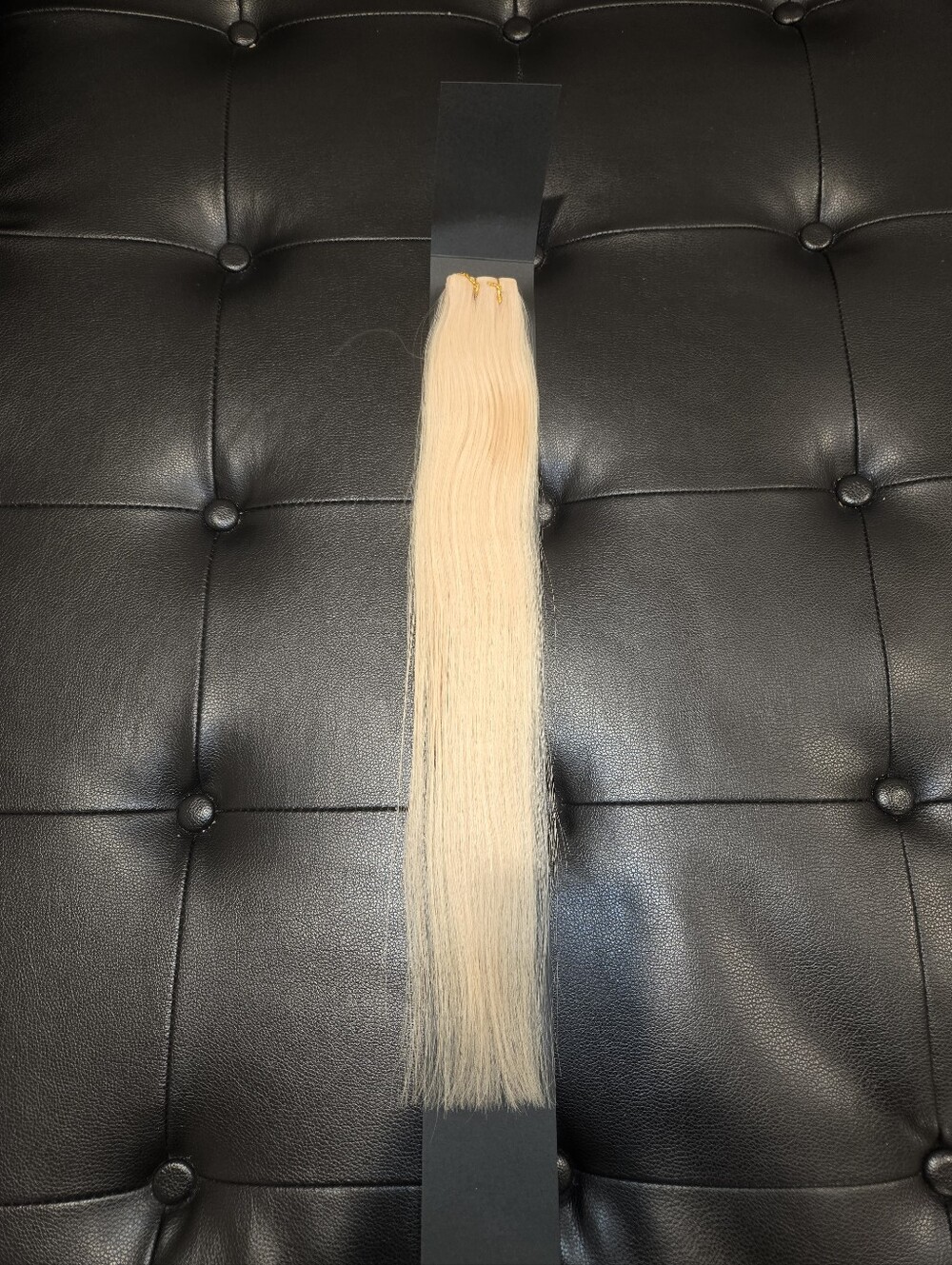 18" Virgin Malaysian Platinum Blonde Straight Invisible Tape Hair